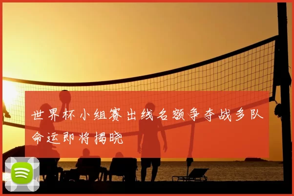 世界杯小组赛出线名额争夺战多队命运即将揭晓